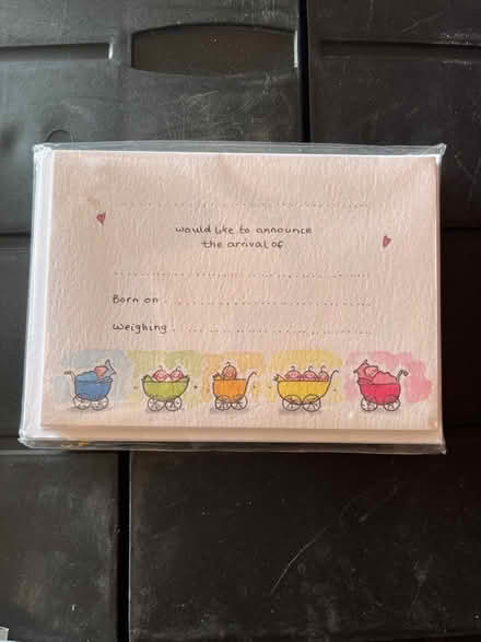 Photo of free Birth announcement cards and envelopes x 10 (Marlow Bottom SL7) #1