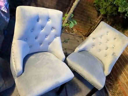 Photo of free 2 Living room grey chairs (Bethnal Green E2) #1