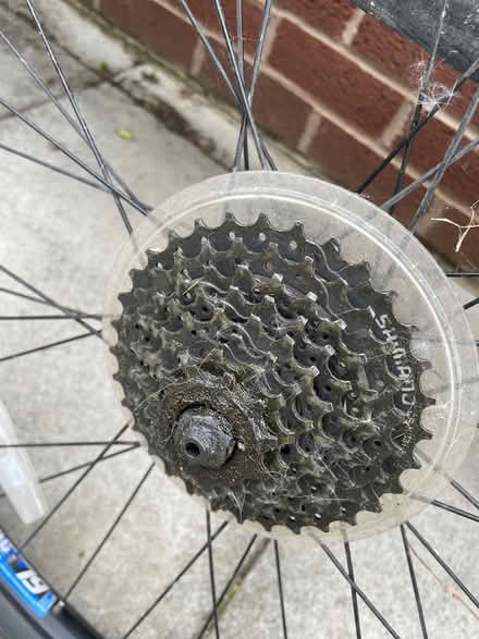 Photo of free Rear bicycle alloy wheel with gears (Garstang PR3) #2
