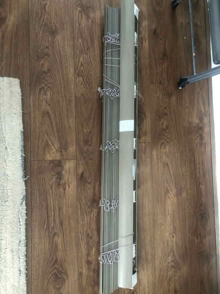 Photo of free Grey faux wood blind (Cavendish DE23) #1