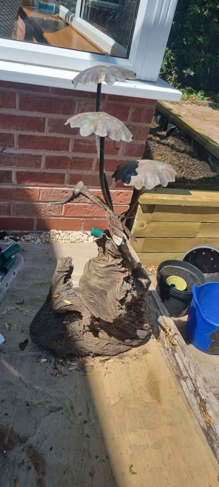 Photo of free Weathered mushroom garden ornament (Barnard's Green WR14) #1