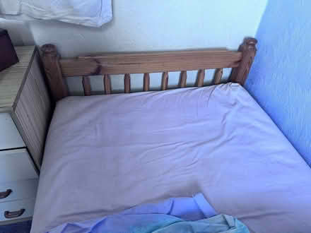 Photo of free Wooden single bed (Coalville LE67) #1