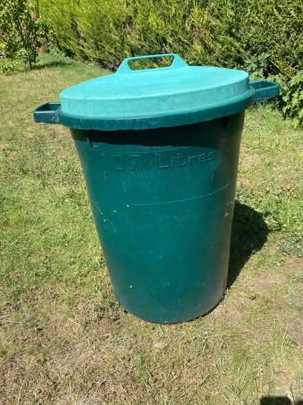 Photo of free Plastic dustbin with lid (East Twerton) #2