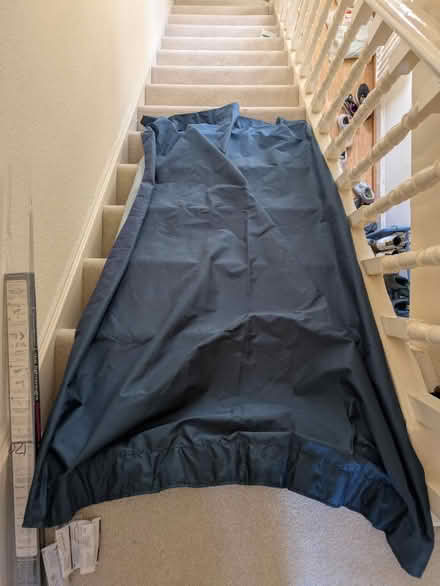 Photo of free Navy pencil pleat curtains (Elm Grove BN2) #1