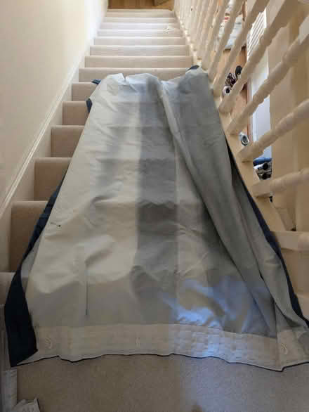 Photo of free Navy pencil pleat curtains (Elm Grove BN2) #2