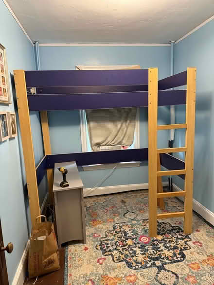 Photo of free Blue loft bed (Cambridgeport) #1