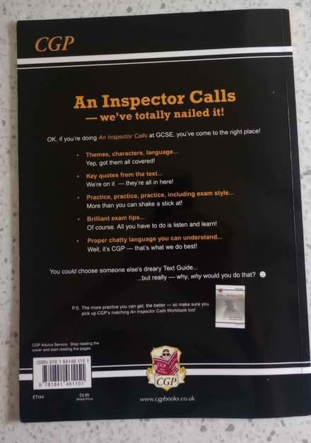Photo of free CGP - GCSE An Inspector Calls text guide (Saint George's CO2) #2