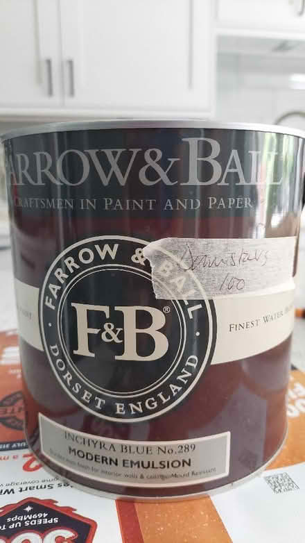 Photo of free Farrow & Ball emulsion Inchyra Blue (Swinford OX29) #1