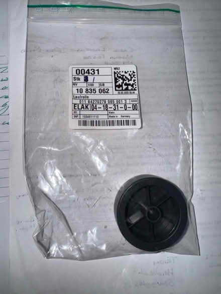 Photo of free NEW Miele spare hoover wheel (SE11) #1