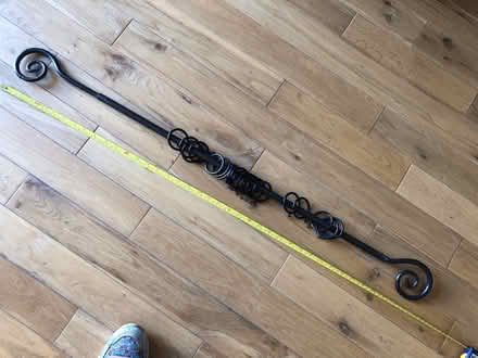 Photo of free Black curtain pole with rings (Walkley, S6) #2