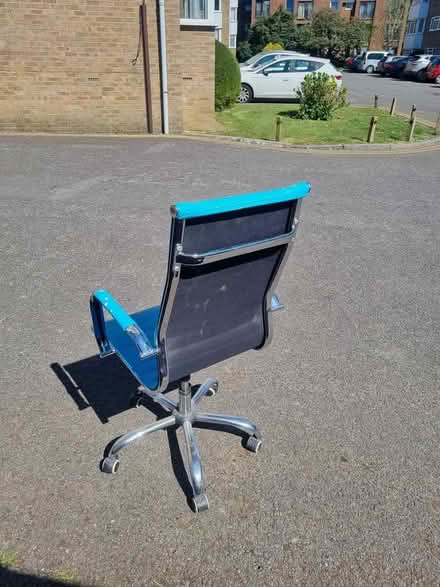 Photo of free Eames style blue office chairs (Westdene, Brighton BN1) #2