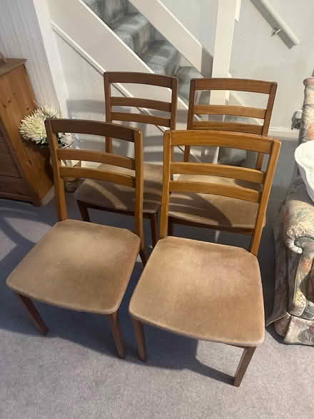 Photo of free 4 wooden chairs (Chelmsford CM2 8) #1