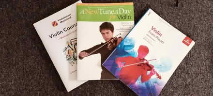 Photo of free Violin stand and course books (Sw48hd) #3