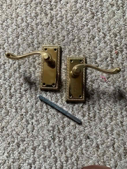 Photo of free Brass style door handles (Alnwickhill EH16) #1