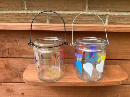 Photo of free Two glass jars with handles (Bowburn (DH6)) #1