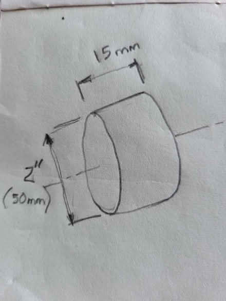 Photo of 2" dia steel bar off cut for turning project (Horsley Woodhouse CP DE7) #1