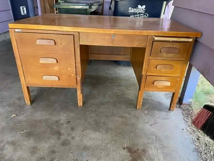 Photo of free Wood desk (Trainsong area) #1