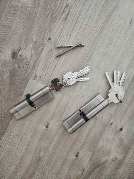 Photo of free 2 x Lock Barrels and Keys (Bestwood Park Estate NG5) #1