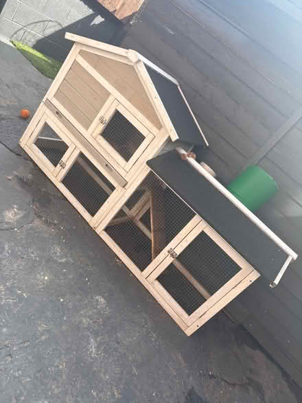 Photo of free Well used rabbit cage (Chorley) #3