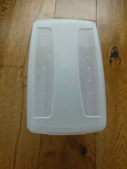 Photo of free 7 Plastic shoe size boxes (Chiswell Green AL2) #2