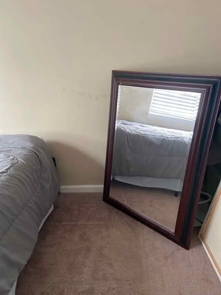 Photo of free Large hanging mirror (dark frame) (Dumfries VA) #1