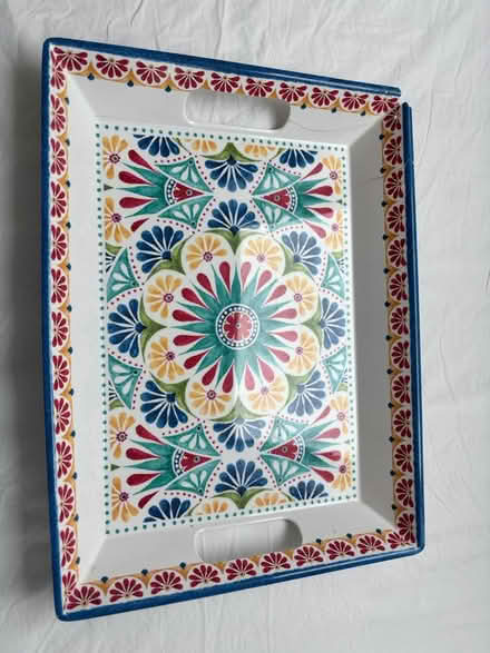 Photo of free Large multicoloured tray (Cathcart G44) #1
