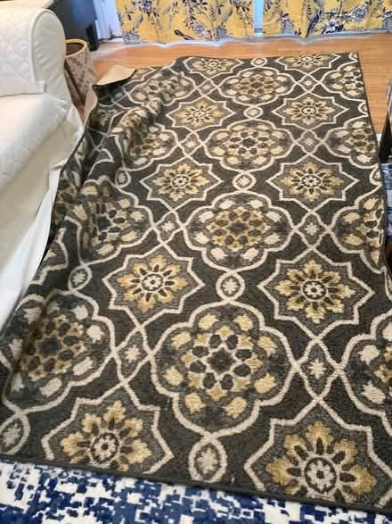 Photo of free “5 x 7” feet yellow & gray rug (Scaggsville) #1
