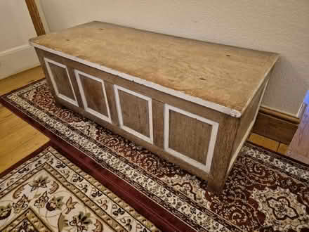 Photo of free Wooden storage box 119 x 51 x 46cm (W5 - Northfields) #1