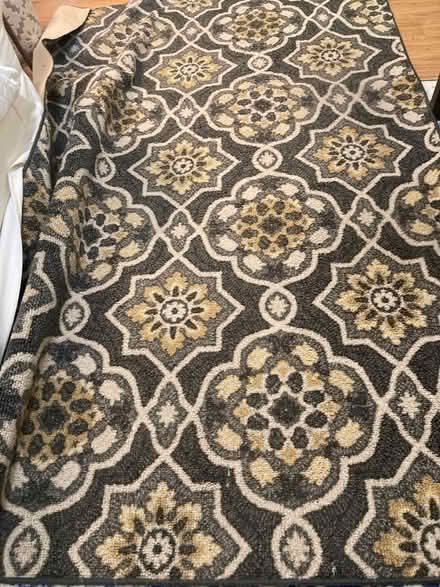 Photo of free “5 x 7” feet yellow & gray rug (Scaggsville) #2