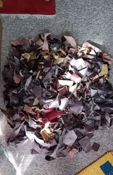 Photo of free Bag Of Leather Scraps – Great For Crafts Or DIY (CT11) #4
