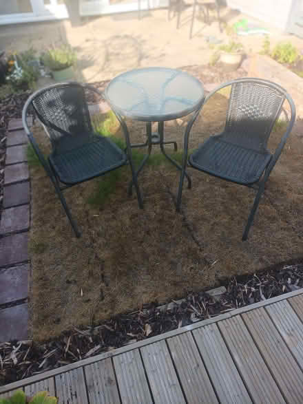 Photo of free Bistro table and chairs (Polegate BN26) #1