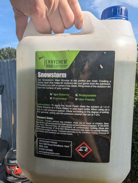 Photo of free Snow Foam Cleaner (Snodland Kent) #2