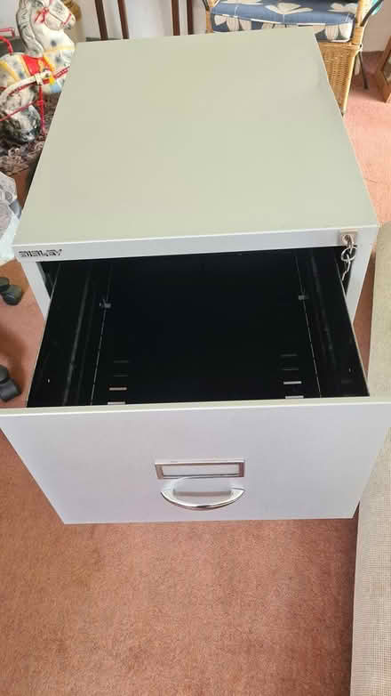 Photo of free Bisley lockable filing cabinet (South Brent) #2