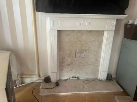 Photo of free Fireplace white wooden surround (Basingstoke - RG22) #2