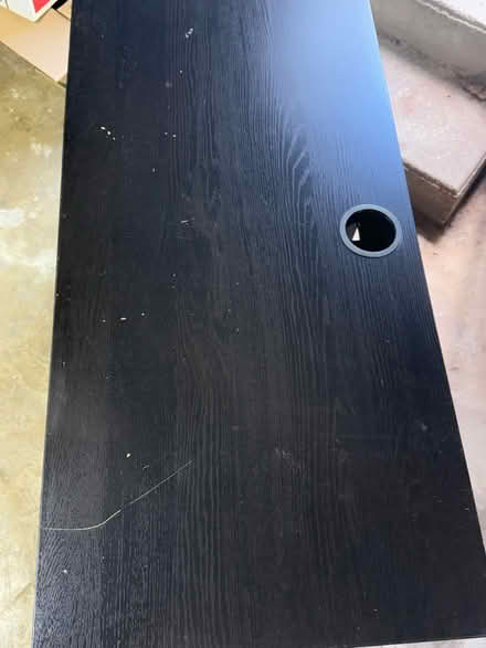 Photo of free small black desk (Belmont) #3