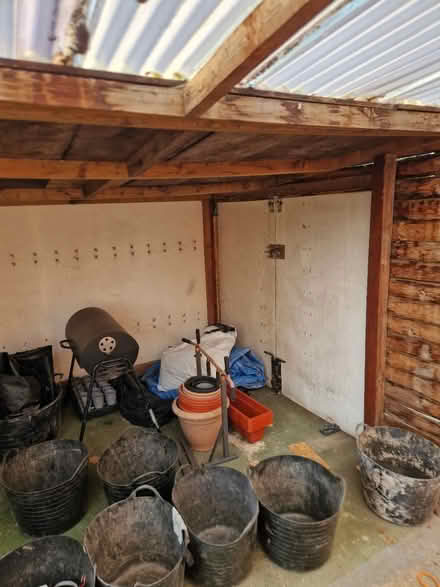 Photo of free Garage Barn Doors/Wood/Plastic Pane (Whitnash CV31 2) #3