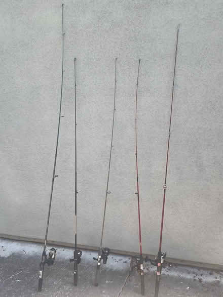 Photo of free 5 fishing poles (Sunnyvale Cherry Chase) #1