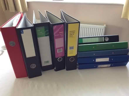 Photo of free A4 lever arch folders (Frimley) #1