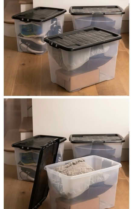 Photo of Plastic storage boxes with lids (Five Ways B16) #1