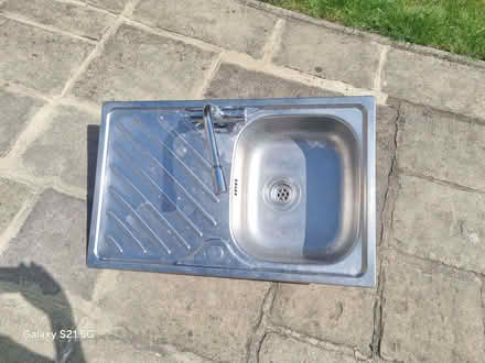 Photo of free Metal kitchen sink and mixer tap (Osmondthorpe LS9) #1