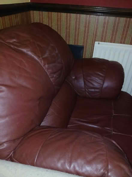 Photo of free Red Leather chair (Blakenall WS3) #3