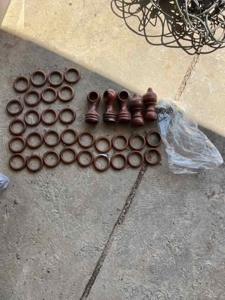 Photo of free Curtain rings and supports (Marlow Bottom SL7) #1