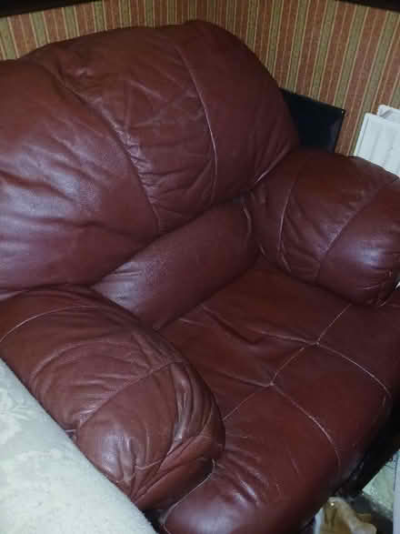 Photo of free Red Leather chair (Blakenall WS3) #1