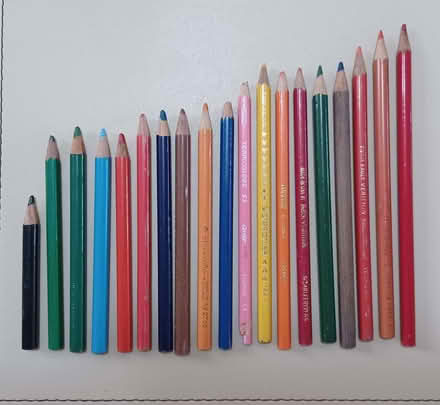 Photo of free Assorted crayons/ coloured pencils - many very old! (Primrose LA1) #1