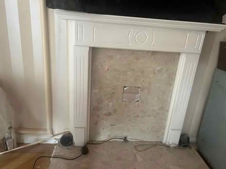 Photo of free Fireplace white wooden surround (Basingstoke - RG22) #1