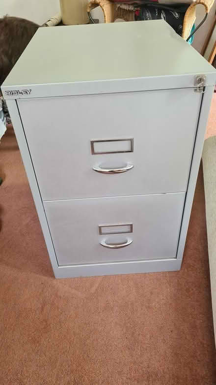 Photo of free Bisley lockable filing cabinet (South Brent) #1