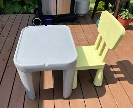 Photo of free child's table and chair (Hunt Club) #1