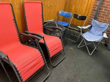 Photo of free Assorted Chairs and Firepit (M40 Harpurhey) #1
