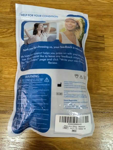 Photo of free Medium Arm Sling Grey NEW (Grangeway area NN10) #2