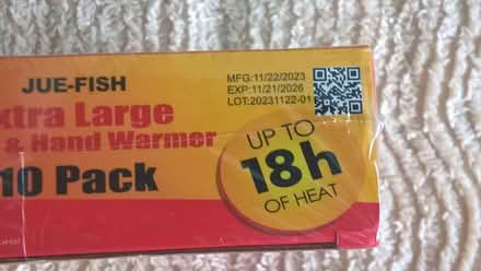 Photo of free self adhesive hand or body warmers (Clayton West HD8) #3